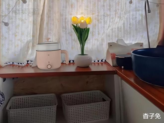 床车旅行开启露营车自驾游办公生活AG真人温馨舒适风金杯阁瑞斯改装(图2)